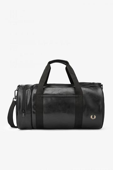 Fred Perry Tonal PU Barrel Miesten Laukut Mustat | FI 1993FDNM